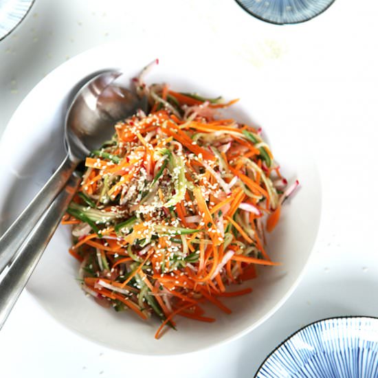 Quick pickled veggie salad