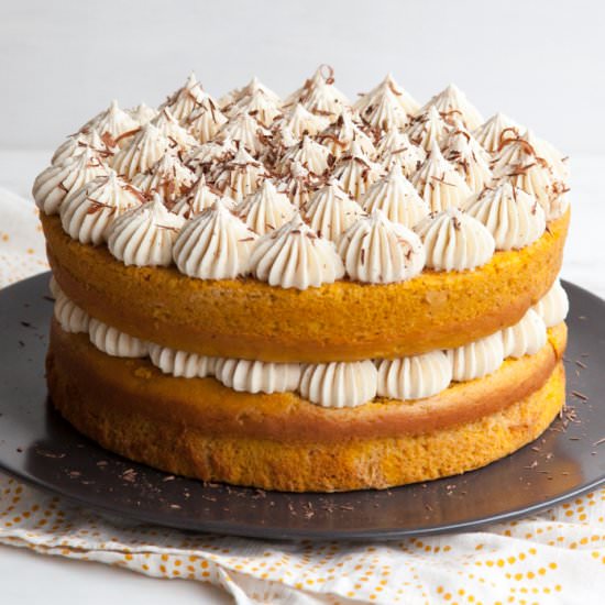 Pumpkin Tiramisu Cake