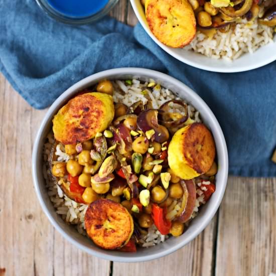 Vegetable Curry with Plantains