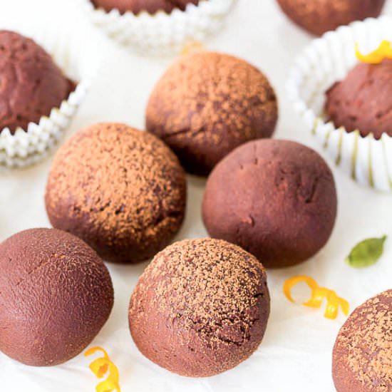 Orange Cardamom Truffles