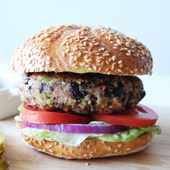 Epic Quinoa Veggie Burgers