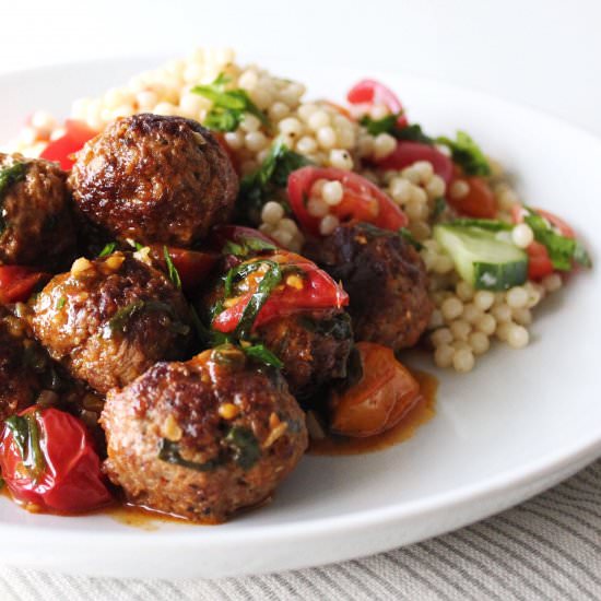 Moroccan Meatballs with Couscous