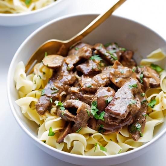 Beef Stroganoff