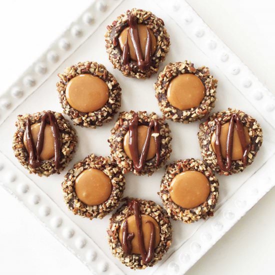 Skinny Turtle Thumbprint Cookies