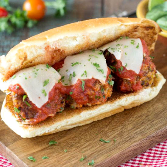 Quinoa “Meatball” Sandwich