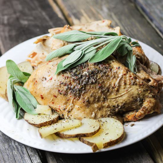 Spicy Sage Slow Cooker Turkey