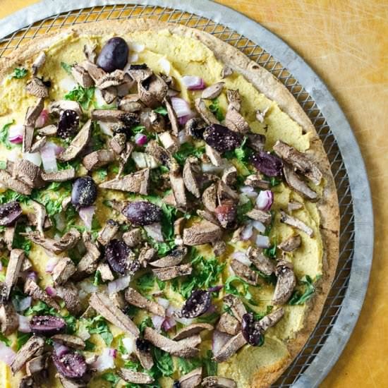 Quick Vegan Portobello Pizza