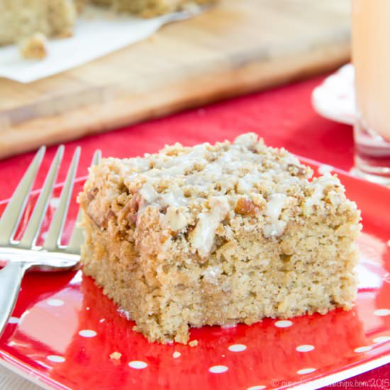 Gluten Free Eggnog Crumb Cake