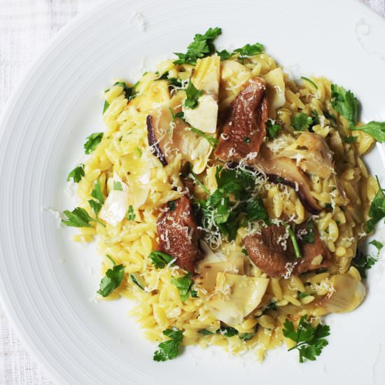 Mushroom & Artichoke Orzo