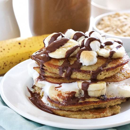 Banana S’mores Pancakes