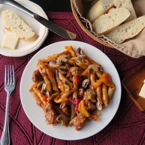 Turkey Sausage and Pasta
