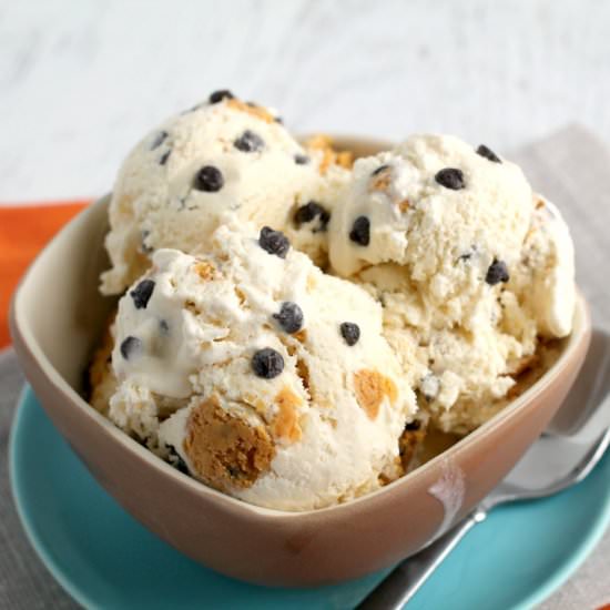 Pumpkin Cookie Dough Ice Cream