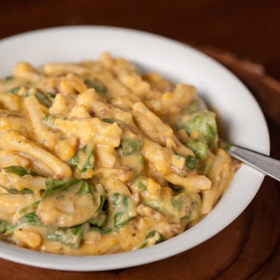 Creamy Butternut Bacon Pasta
