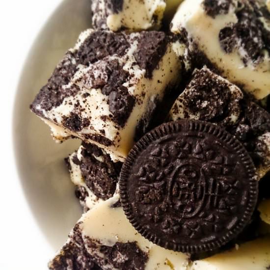 White Chocolate Oreo Fudge