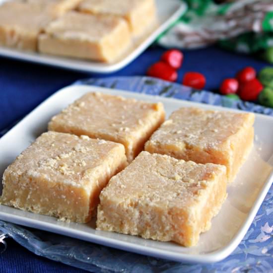 Chickpea Flour And Coconut Fudge