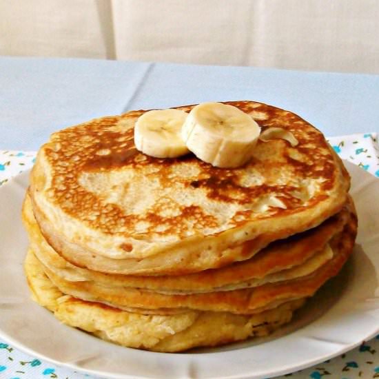 Banana Yogurt Pancakes