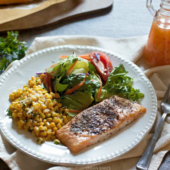 Garlicky Black Pepper Salmon