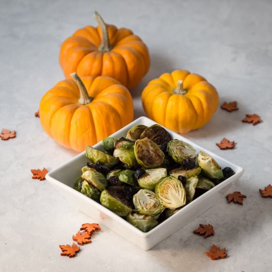 Roasted Cranberry Brussel Sprouts