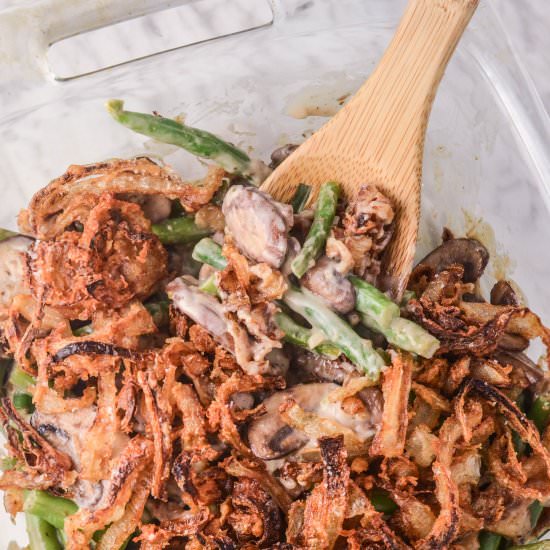 Green Bean Casserole & Onion Straws