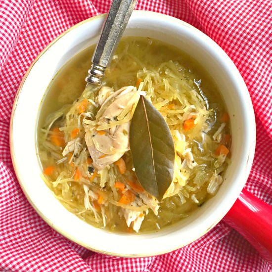 Chicken Noodle-less Soup