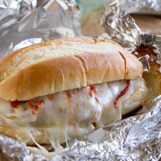 Baked Chicken Parmesan Sandwiches