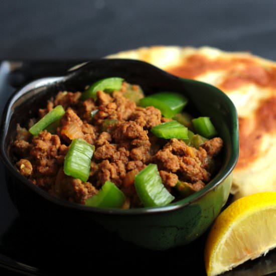 Spicy Minced Beef with Capsicum
