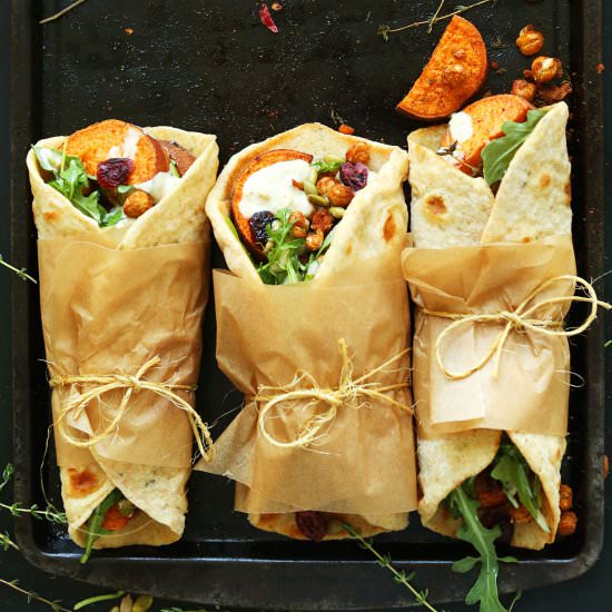Vegan Thanksgiving Wraps