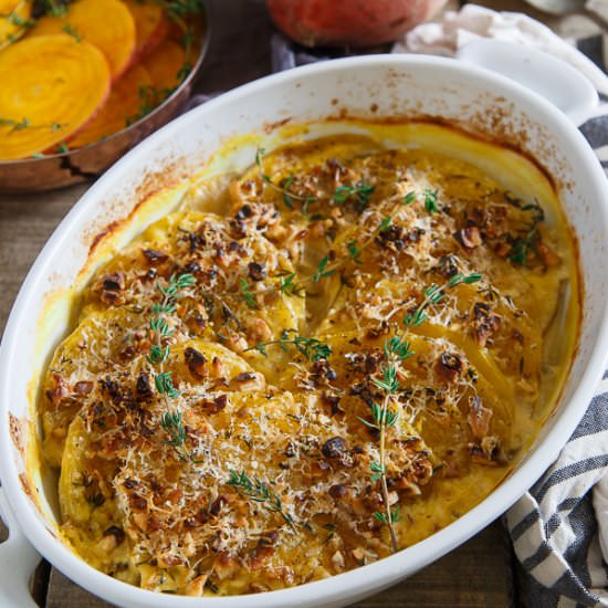 Golden Beet Gratin