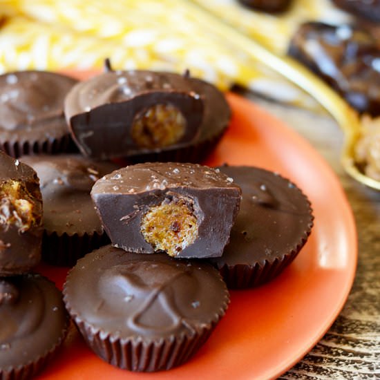 Healthy Salted Caramel Cups