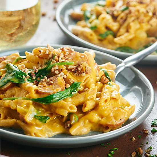 One Pot Pumpkin Pasta