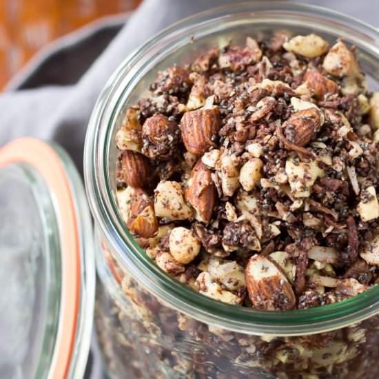 Chocolate Fudge Coconut Granola