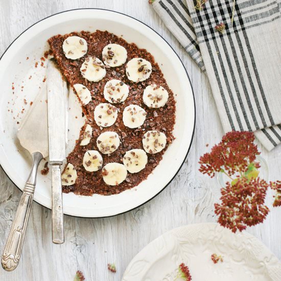 10 Minute Raw Banana Nut Pie