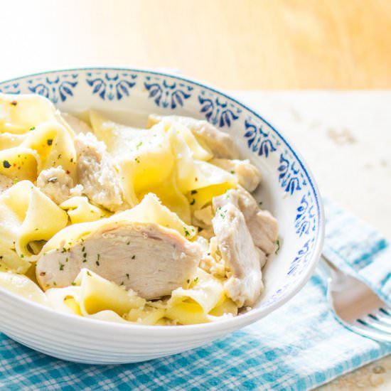 Creamy Parmesan Chicken Pappardelle