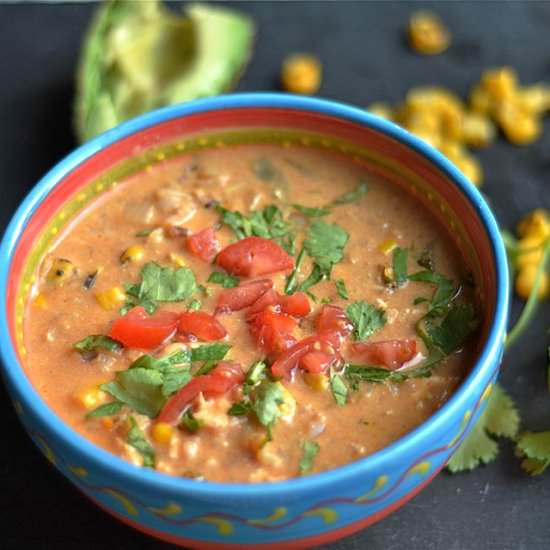 Creamy Chicken Enchilada Soup