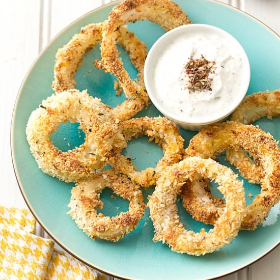 Za’atar Baked Onion Rings