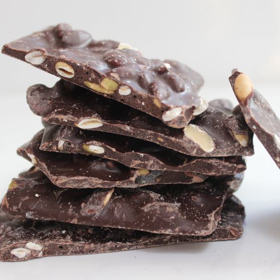Dark Chocolate Pumpkin Seed Bark