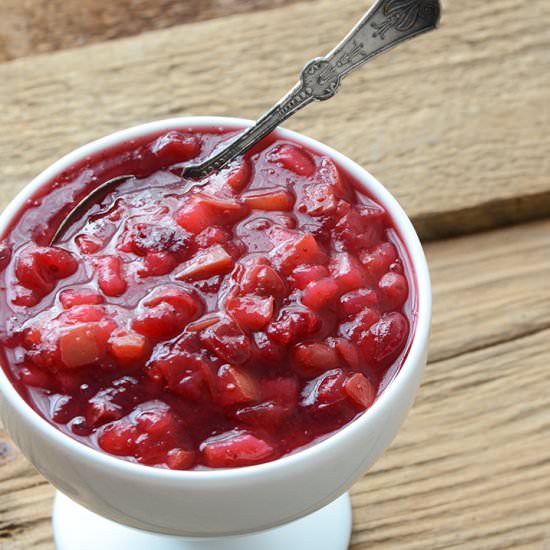 Cardamom-Spiced Cranberry Sauce