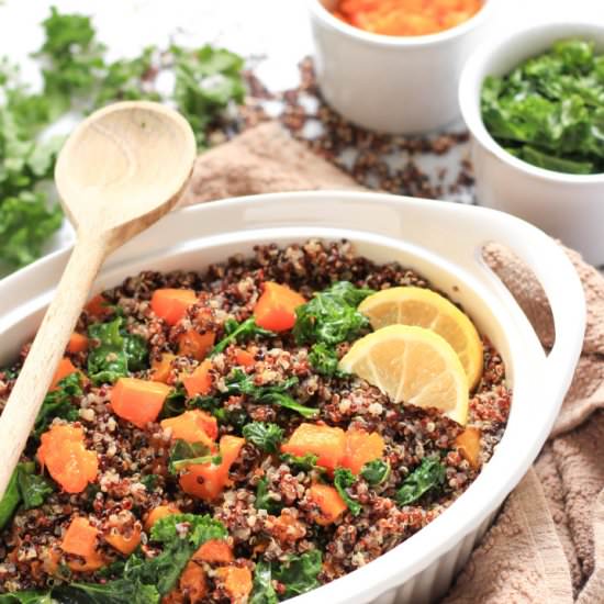 Quinoa, Butternut & Kale Salad
