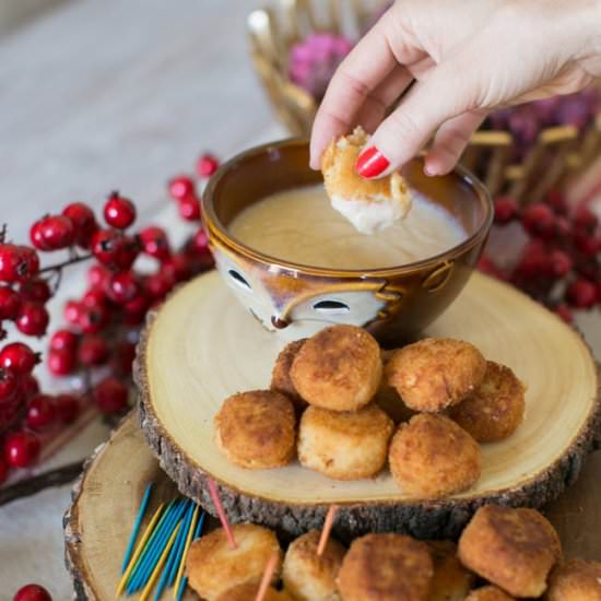 Cheesy potato balls