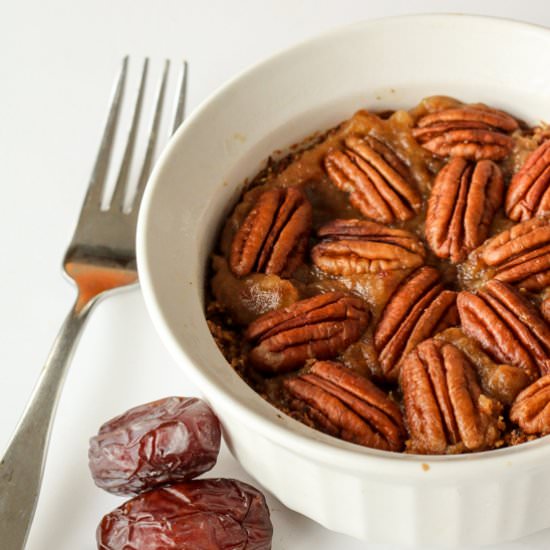 Salted Date Caramel and Nut Tart