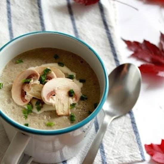 Cream of Chestnut Mushrooms Soup