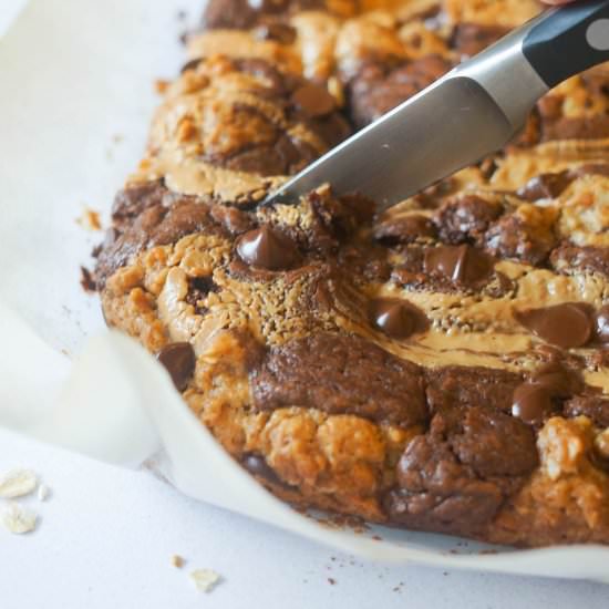 Peanut Butter Oatmeal Brownies