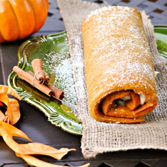 Pumpkin Roll Cake