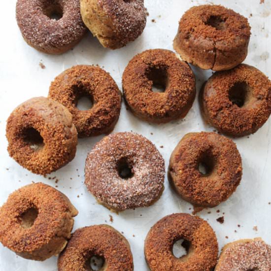 Baked Apple Cider Protein Donuts