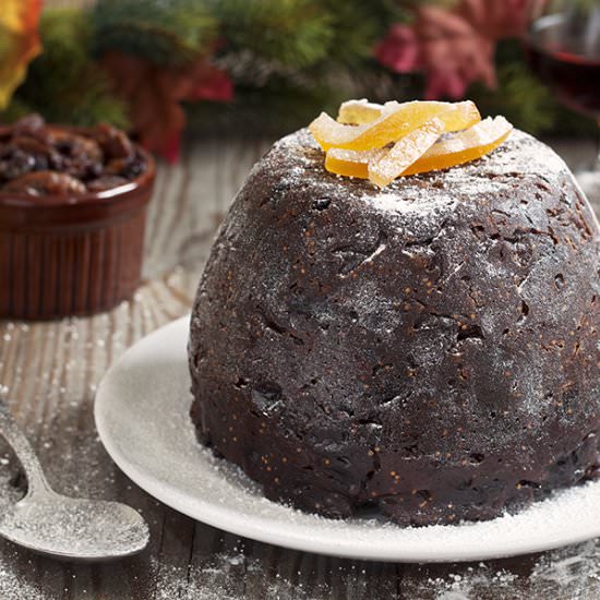 Orange, Fig and Almond Pudding