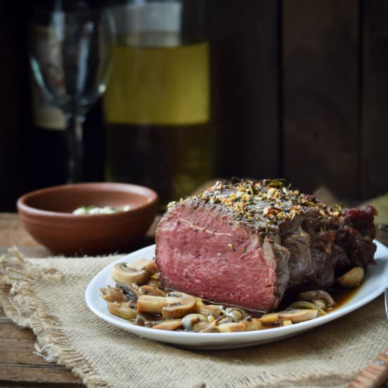 Rosemary and Garlic Crusted Roast Beef