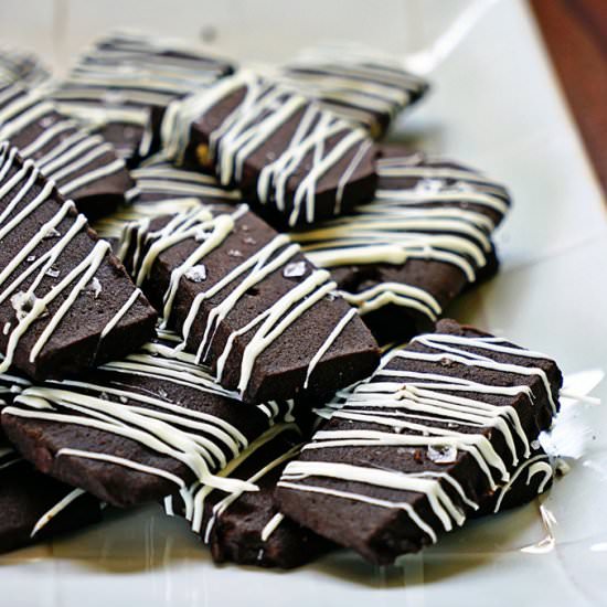 Triple Chocolate Pecan Shortbread