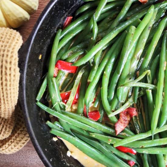 Spicy Creamy Green Beans