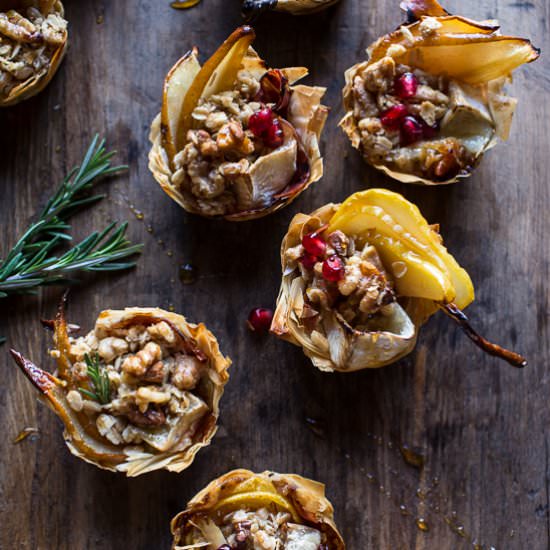 Crispy Prosciutto Baked Brie Bites