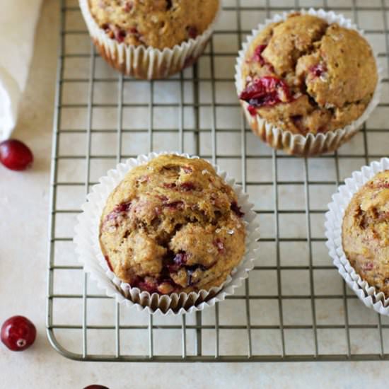 Cranberry sauce muffins